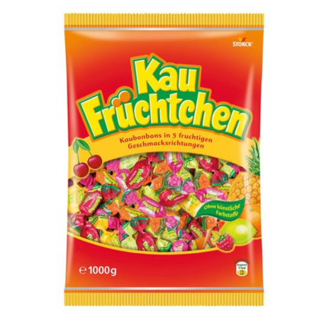 Kau Früchtchen 1000g cukierki owocowe Kau Früchtchen 1000g cukierki owocowe