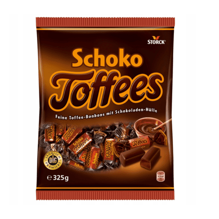 Schoko Toffes 325g – Cukierki Czekoladowe z Toffee Cukierki Schoko Toffes 325g z mlecznej czekolady i toffee